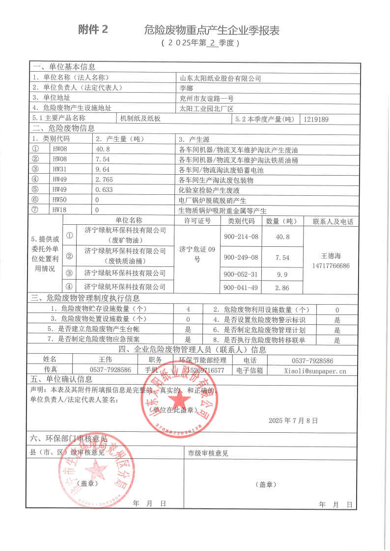 2025年首页-澳门(金沙)官网网站首页危险废物第二季度报表.jpg